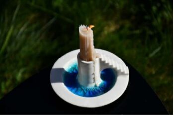 Castle Candle Holder(Glass)